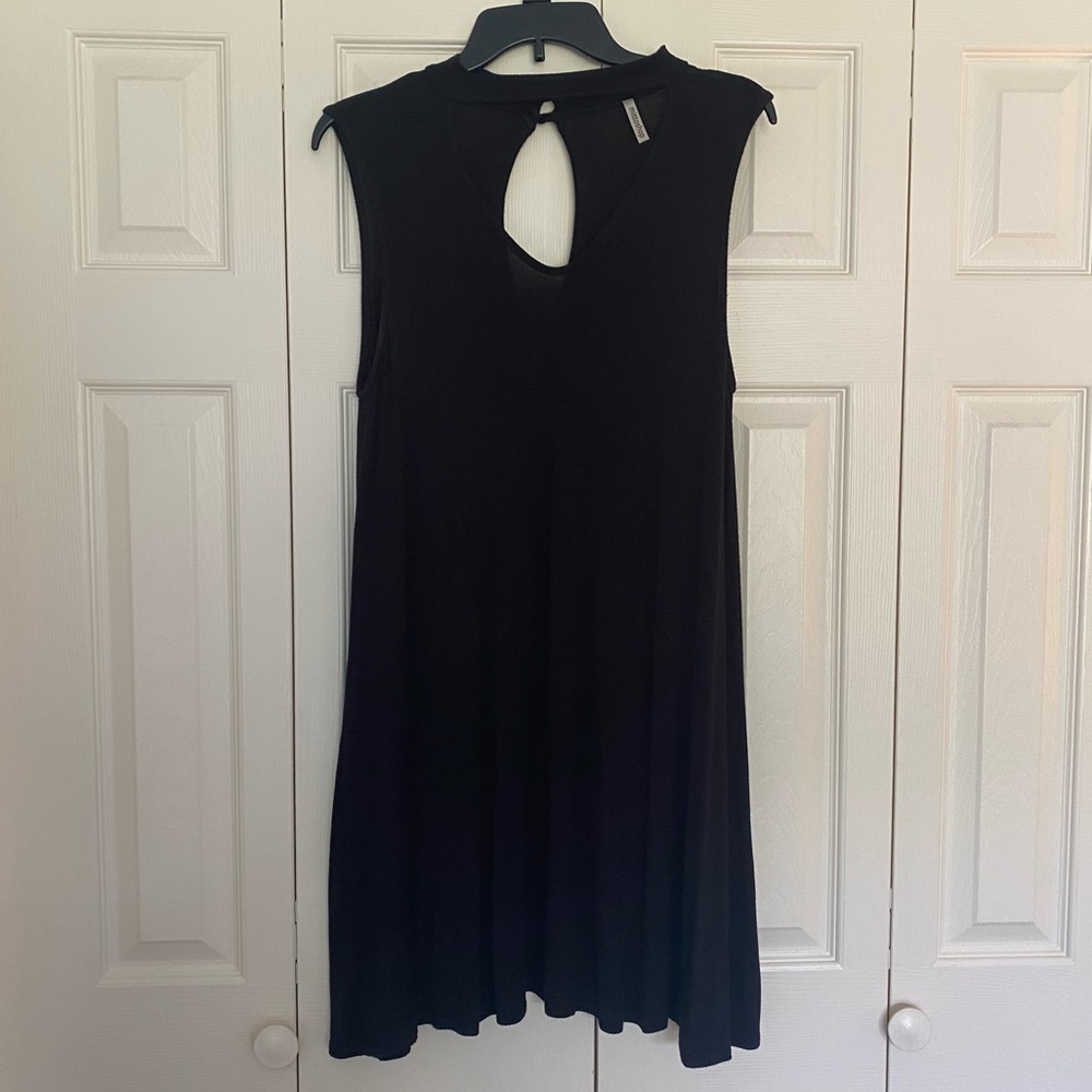 Black Dress XL with Choker Strap and Keyhole back